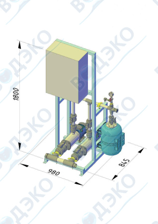 Насосная станция 5м3/ч АКВАФЛОУ РМ 2/P-05/40F