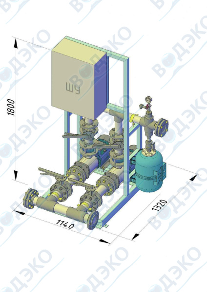 Насосная станция 15м3/ч АКВАФЛОУ РМ 2/P-15/40F